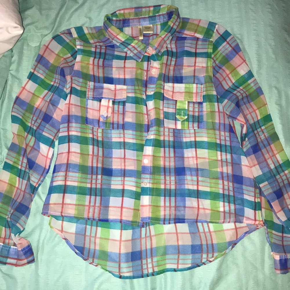 Dressy Flannel/ button down shirt